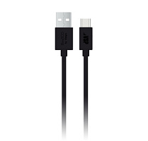 Кабель Borasco USB-Type-C, 1A, 1м, чёрный